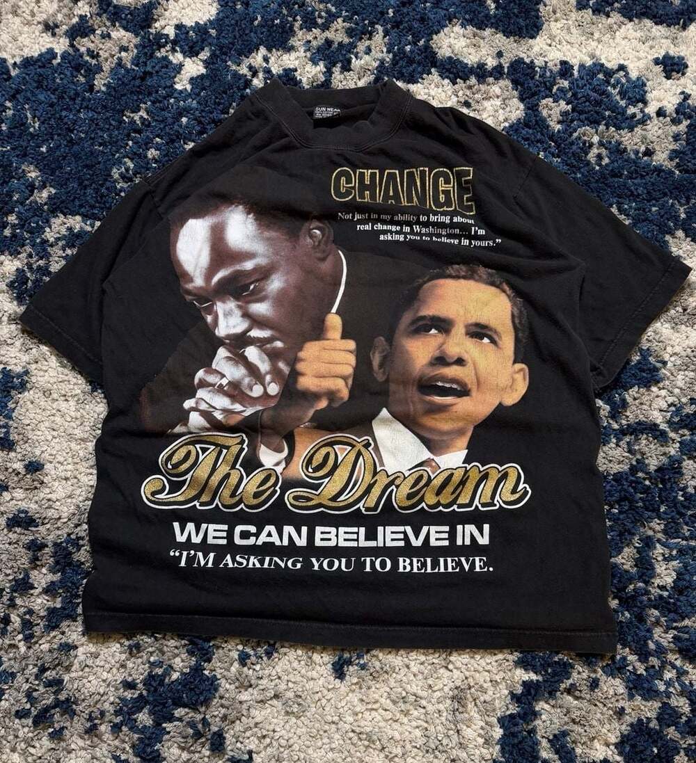 Vintage Sun Wear Martin Luther King Jr. and Barack Obama 'The Dream' T-Shirt